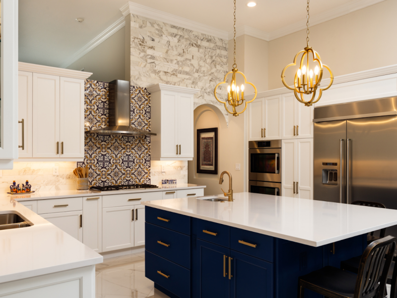 Coordinating Marble Countertops with Different Cabinet Styles